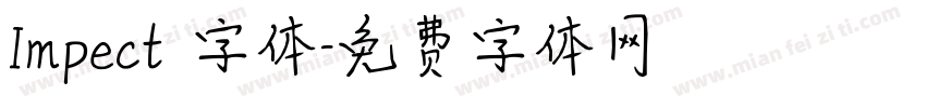 Impect 字体字体转换